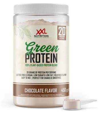 Productafbeelding van XXL Nutrition Green Protein - Chocolade (450 gr)
