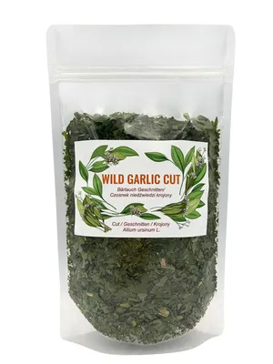 Immagine prodotto di Aglio orsino 400 g - foglie essiccate e tagliate, spezia naturale Allium ursinum, Immagine generata dall'IA
