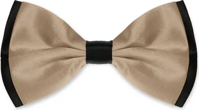 Produktbild von Fliege Herren Hochzeit Konfirmation Anzug Smoking Schleife Schlips zweifarbig champagner-schwarz