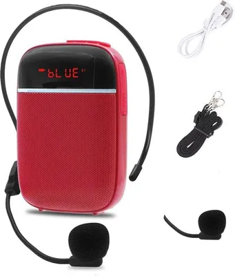 Obrázek produktu pro Přenosný Bluetooth reproduktor s mikrofonem – dobíjecí mini reproduktor pro učitele a průvodce
