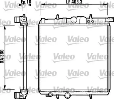 Produktbild von VALEO Kühler, Motorkühlung  732885