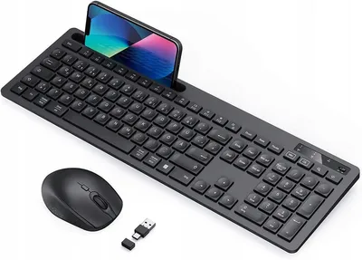 Produktbild von Seenda SK60-3 Kabellose Tastatur Maus Combo Deutsches QWERTZ