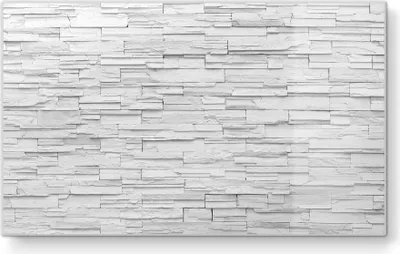 Produktbild von DEQORI Frühstücksbrett Glas 23x14 cm 'Ungleichmäßige Steinwand' Schneidebrett Platte