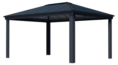 Produktbild von Palram - Canopia Aluminium Pavillon Dallas 4900 Grau 488x364x296 cm