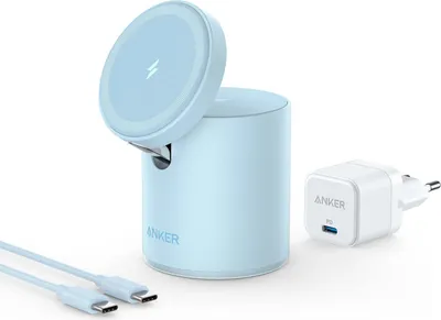 Produktbild von Anker 623 Magnetisches Kabelloses Ladegerät (MagGo) Wolkengrau
