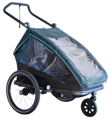 Produktbild von XLC Kinderanhänger DUO T BS-K02 20" , Petrol Lila
