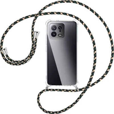 Produktbild von Handykette Backcover-Schutzhülle mit Band (Metall silberfarben) für Xiaomi 13 (6.28'') - camouflage