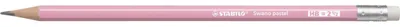 Produktbild von Ceruzka STABILO Swano Pastel HB s gumou pastel ružová