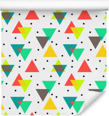 Immagine prodotto di 10m VLIES WALLPAPER rotolo geometria triangoli astrazione XXL