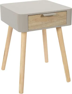 Produktbild von HowHomely | Nachttisch mit Schublade - 48 cm - Beige