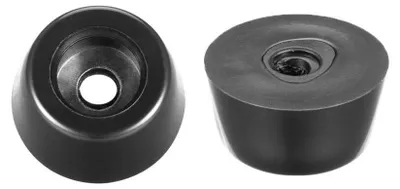 Obrázek produktu pro Nohy na nábytek, 12 kusů - Protiskluzová guma - Odolné - Chrání podlahu - Vhodné pro pohovky/židle/stoly - Rozměry: 26 mm (průměr) x 13 mm (výška) - Ochrana nábytku