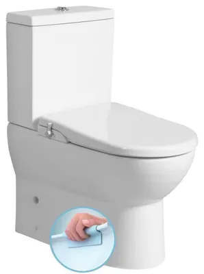 Produktbild von JALTA WC-Kombi mit Bidet-Sitz CLEAN STAR,spülrandlos, Abgang senkrecht/waagerecht, Weiß