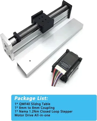 Immagine prodotto di Attuatore lineare, alta capacità di carico, controllo preciso, corsa di 300 mm, kit motore completo