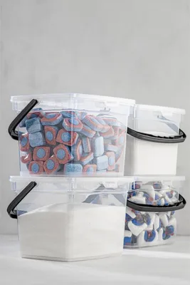 Produktbild von Hermia Concept, KARE4LDTRJN4LU - White, Aufbewahrungsbox-Set (4-teilig), Weiß, 100 % KUNSTSTOFF, 16 x 23 x 18 cm