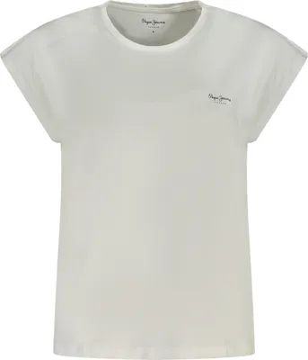 Image de T-shirt femme manches courtes Blanc avec imprimé en coton durable