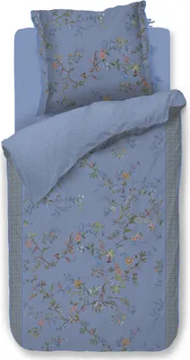 Produktbild von Pip Studio Perkal-Bettwäsche-Garnitur Bustani Farbe Blau Größe 135x200+80x80
