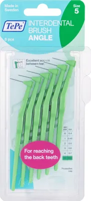 Produktbild von TePe Angle Interdentalbürsten 5 grün (0,8 mm) 6 St.