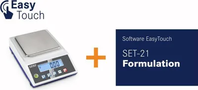 Produktbild von KERN & SOHN Rezepturwaage, 1,2 kg, Weiß, Edelstahl, 130 mm, 130 mm, 1,2 kg