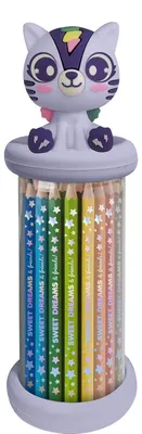 Immagine prodotto di Bambini Euroswan | Matite colorate Sweet Dreams & Friends - 12 pezzi - Con pratico astuccio - Varietà di colori