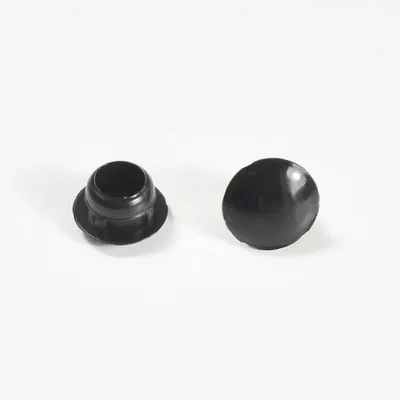 Produktbild von Ajile, 50 Stück, Blindstopfen Kunststoff für Lochdurchmesser 10 mm, Abdeckkappe Schwarz, OBF110x50