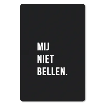 Produktbild von MuchoWow® Mauspad Mousepad Zitate - Sprichwörter - Ruf mich nicht an. - Schwarz 18x27 cm - Mousepads - Maus Mat - Pad - Mausunterlage