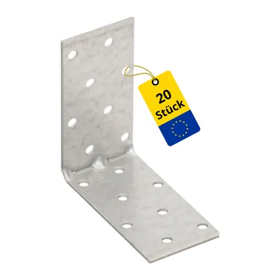 Produktbild von DMX - Winkelverbinder Holzverbinder Lochplattenwinkel mit Sicke - KMP Großpack