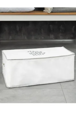 Zdjęcie produktu dla Evila Originals, Serilda- DRL1322, biały, kosz na bieliznę, 65 cm x 45 cm, 100% POLIPROPYLENU