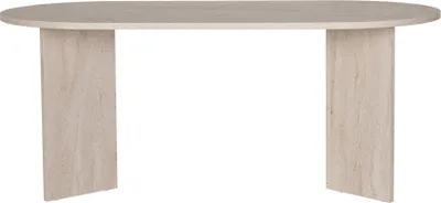 Produktbild von Skye Decor, Sablin - Travertine, Esstisch, Travertin, 100 % Melaminplatte, 180 x 89,5 x 75 cm