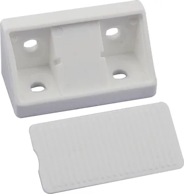 Produktbild von Schrankverbinder Universal, 21 x 21 x 44 mm, Kunststoff weiß