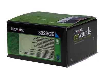 Obrázek produktu pro Lexmark 80C2SCE, 2000 str., Azurová, 1 kusů
