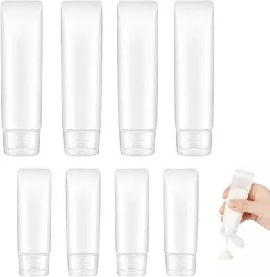 Zdjęcie produktu dla Zestaw buteleczek do napełniania - przezroczyste - 30 i 50 ml - Przenośne buteleczki do kosmetyków - Idealne w podróży