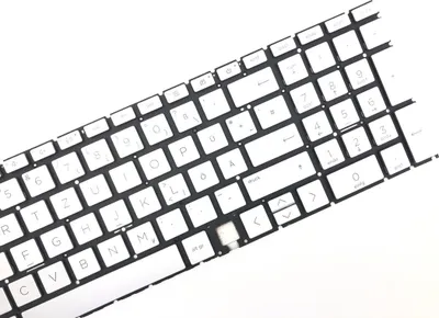 Produktbild von DEUTSCHE - Tastatur Keyboard Silber kompatibel für HP Envy 17-ch1000
