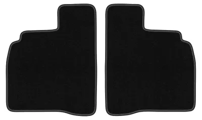 Productafbeelding van Velours achtermatten voor Mercedes W221 2005-2013 (sedan) – 2-delig, zwart, op maat – Wielganizator LUX