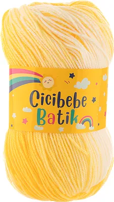 100g Farbverlaufsgarn Cicibebe Batik 14 Zitronensorbet