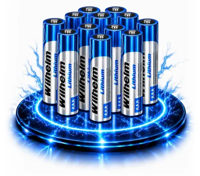 Produktbild von 12 Wilhelm LITHIUM AAA / Mikro Lithium Batterien im Shrink LR03, FR03, L92