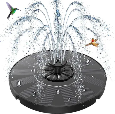 Produktbild von Solar Springbrunnen, 8 Düsen, 4 feste Rohre, für Gartenteich