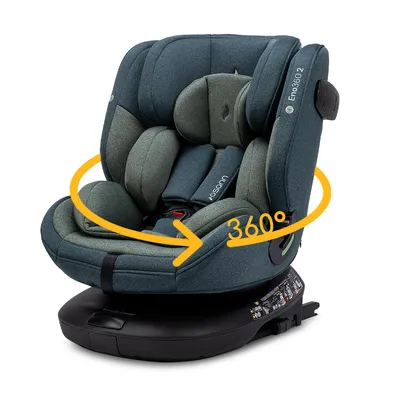 Produktbild von Osann Eno360 2 i-Size , drehbarer Kindersitz 40-150 cm, Reboarder mit Isofix und Top-Tether – Universe Green