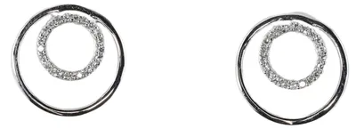 Image de MIAMAR 1151819 : Paires de boucles d'oreilles pour femmes, en or blanc 14 carats (585), de couleur blanche