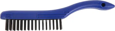 Produktbild von 3er Set Stahlbürsten 4 x 16 cm mit Spachtel und ergonomischem Kunststoffgriff