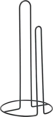 Image de ZELLER Porte-rouleau de cuisine noir 15x31cm