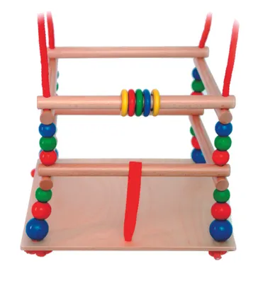 Produktbild von Hess Spielzeug 31101, Baby-Schaukelsitz, Drinnen/Draußen, Metall, Synthetisch, Holz