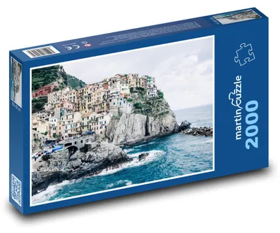 Produktbild von Puzzle 2000 Küstenstadt auf dem Felsen - martinpuzzle