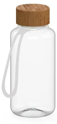 Image de Gourde de 700 ml avec sangle en silicone « Natural » - gourde de sport étanche en matériau sans BPA - transparente/transparente