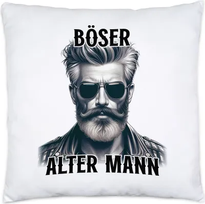 Produktbild von Böser alter Mann Cool Kissen Inkl. Füllung - Pension Lifestyle