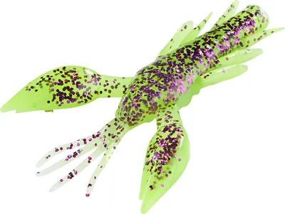Produktbild von Balzer Gummikrebs Shirasu Scary Crab Purple Chartreuse