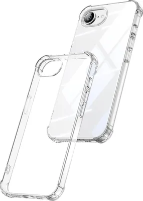 Produktbild von Handy Hülle Apple iPhone 17e / 16e Schock Silikon TPU Dünn Stoßfest Transparent