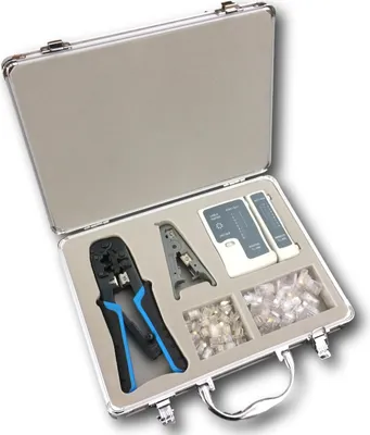 Produktbild von NETWORK KIT (TESTER, Crimp 8p+6p, Abisolierer, Stecker)