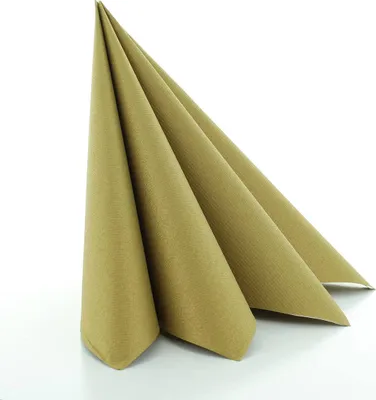 Produktbild von Sovie HORECA Serviette in Gold aus Linclass® Airlaid 40 x 40 cm, 50 Stück