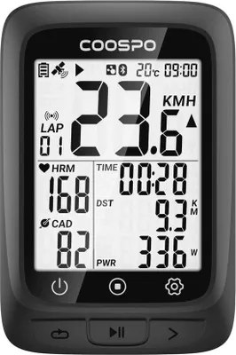 Productafbeelding van Draadloze GPS Fietscomputer met Achtergrondverlichting en IP67 Waterdicht