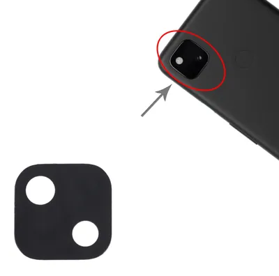 Obrázek produktu pro Náhradní díl pro zadní fotoaparát Google Pixel 4A 4G, černý, pro opravy a jako příslušenství